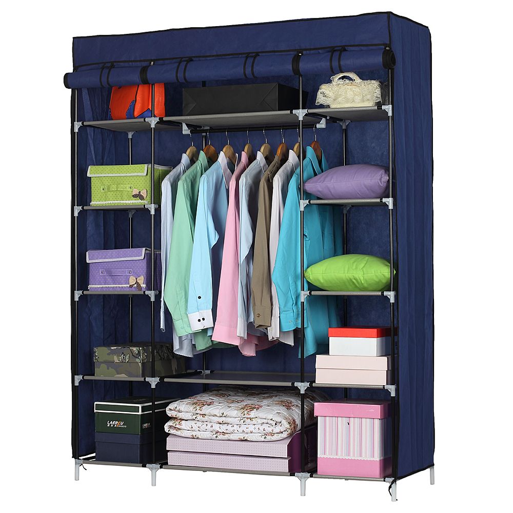 D0102HHJQFG 5-Layer 12-Compartment Non-woven Fabric-Wardrobe Portable Closet Storage Shelf