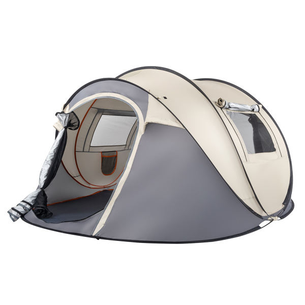 D0102HIHAPW Camping Tent with 4-Person Pop Up - Easy Setup