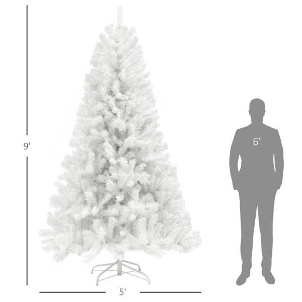 D0102HQZ50U 9 ft. Christmas Tree - White