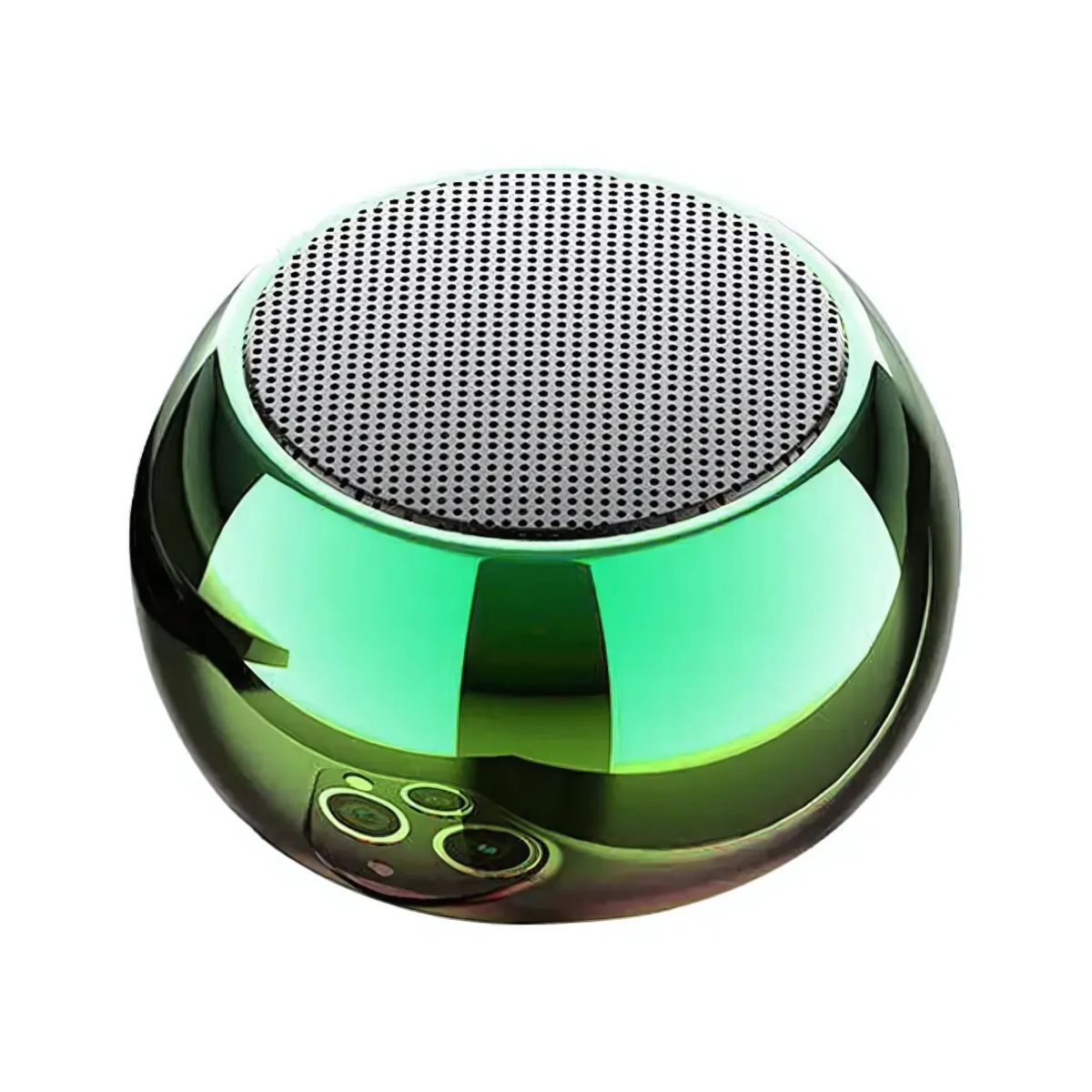 KNR-E-1048-YLW Mini Super Bass Hi-Fi Portable Wireless Speaker for Outdoor Use - Yellow