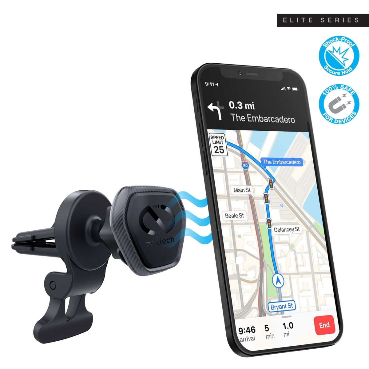 NZT-15477-HYP MagBuddy Elite Vent Mount - Black