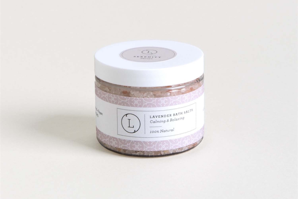 LZSH-3701154122125 9 oz Lavender Natural Bath Salt Soak