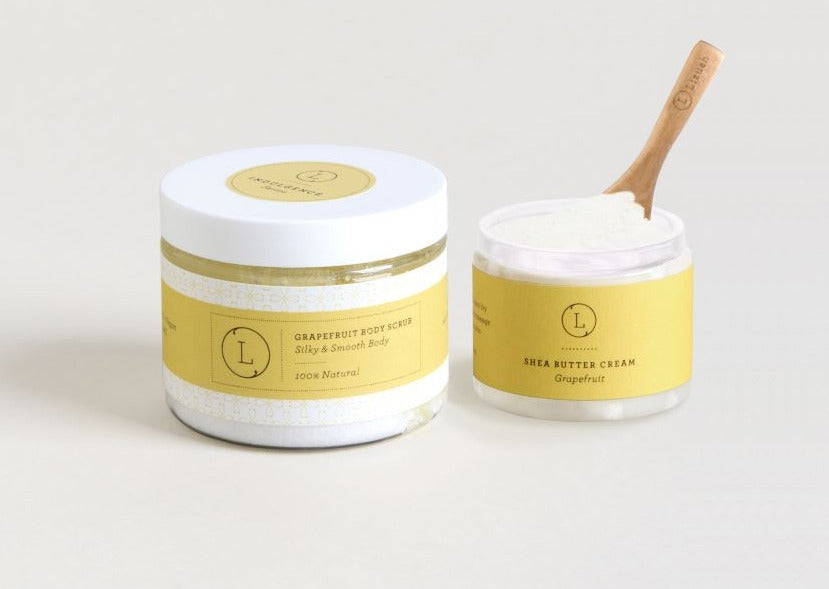 LZSH-860008077271 Reviving Set with Grapefruit Shea Butter & Body Scrub