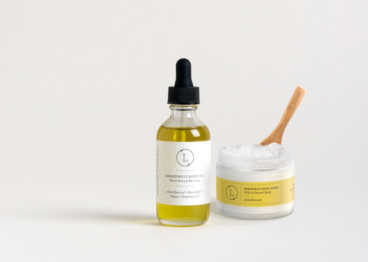 LZSH-860008077295 Moisturizing Set with Grapefruit Body Oil & Body Scrub
