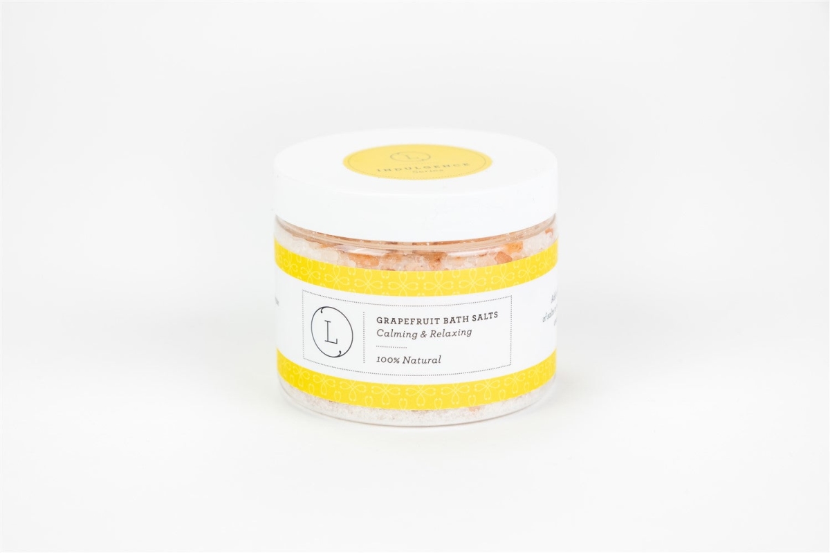 LZSH-649906320753 9 oz Grapefruit Natural Bath Salt Soak with Dead sea, Epsom & Himalayan Salts