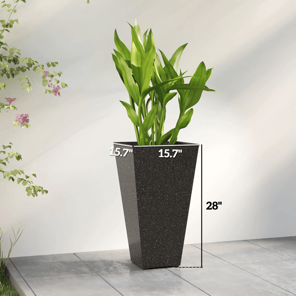 D0102X33W7U Metal Planter Box - Brown