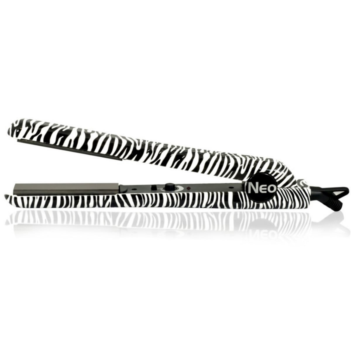 NEOSPWHZB-501 1 in. SpectrumPro Ceramic Ionic Technology Single Pass Flat Iron - White Zebra