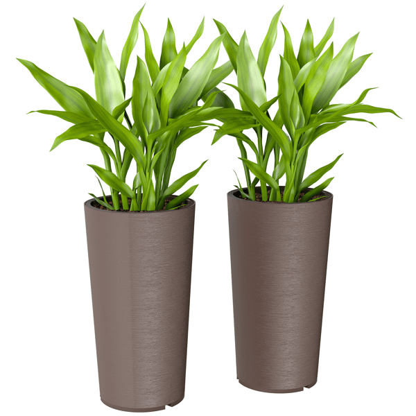 D01027H77EA Metal Planter Box, Brown