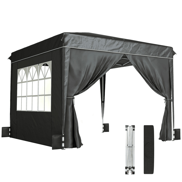 D01027H7XLV Black & White Party Tent
