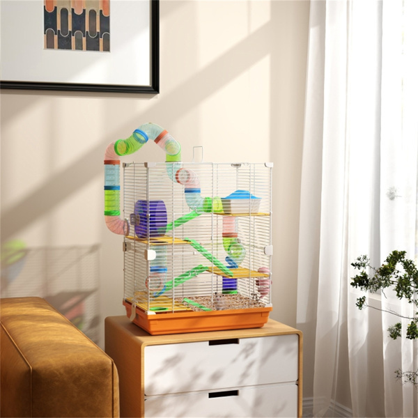 D0102HQ1CZ7 Hamster Pet Cage - Multi Color