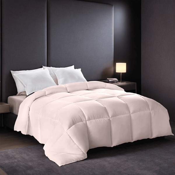 D0102X34RFY Oversized Plump Thick Duvet - Pink Enhanced Warmth with Skin-Friendly Comfort