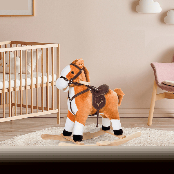 D0102X38GQ7 Rocking-Horse Toy, Brown