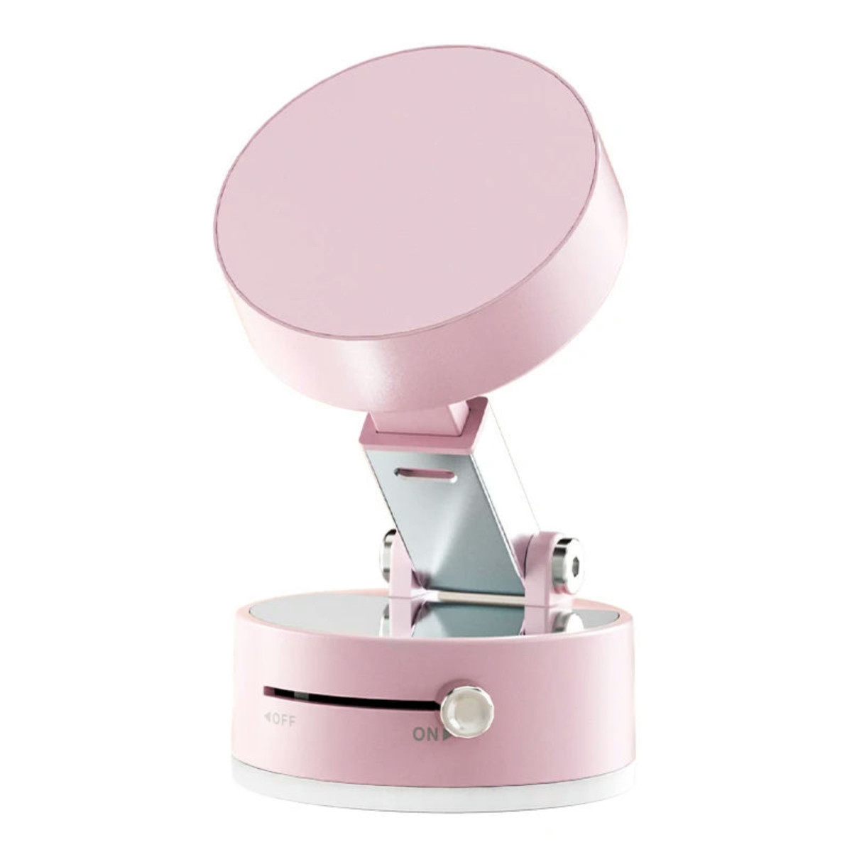 KNR-E-1029-PNK Magnetic Phone Mount 360 Deg Adjustable Suction Holder for Car, Gym & Flat Surfaces - Pink