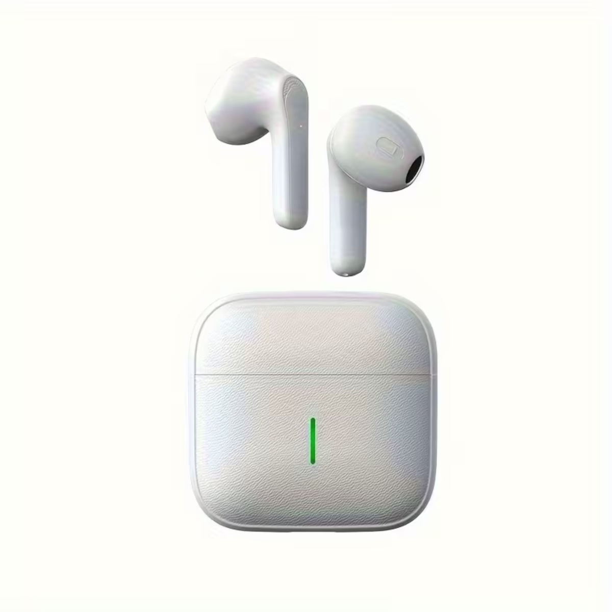 KNR-E-1070-WHT Bluetooth 5.3 Wireless Headphones with 4 ENC Mics Hi-Fi Stereo, Deep Bass, 50H Playtime, USB-C Fast Charging - White