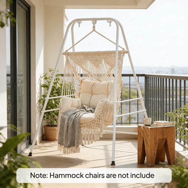 D01027HCAGA Hammock Chair Stand, White