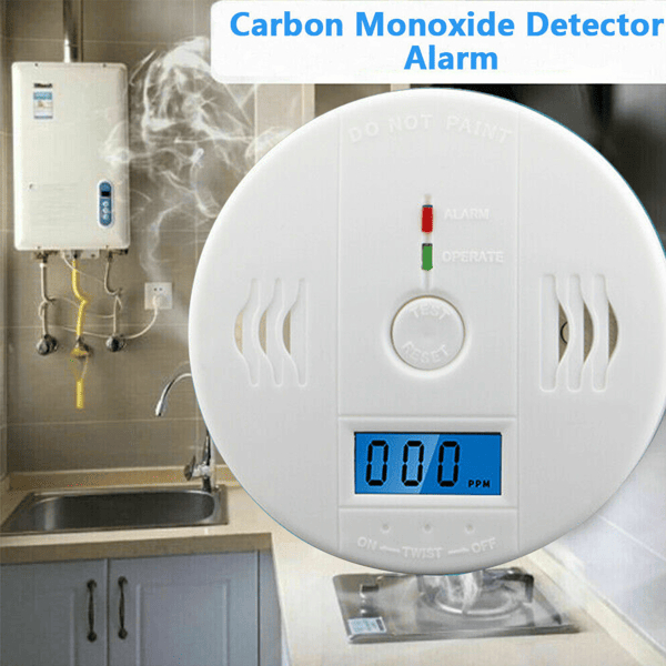 D01027RNPQT LCD Display CO Carbon Monoxide Gas Detector Device Home Safety Alarm Detector