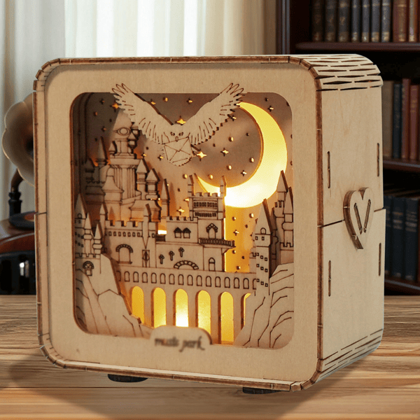 D01027RNRNX 3D Wooden Puzzles Castle Model Kits Night Lights Desk Decorations Birthday Christmas Gifts for Womens