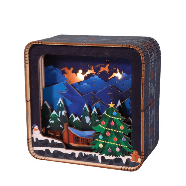 D01027RNRT2 3D Wooden Puzzles Model Kit Night Lights Desk Decorations Birthday Gifts for Womens