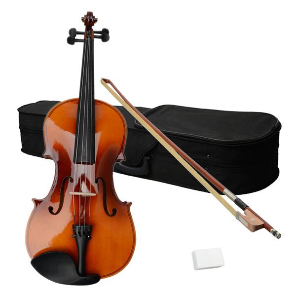 D0102HGVCDY 16 in. Acoustic Viola Case Bow Rosin - Brown