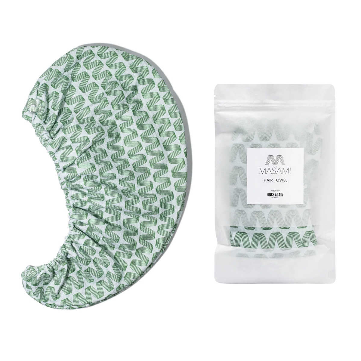 MSM-FDHRTWL-GRN-1CT Fast Drying Hair Towel - Green