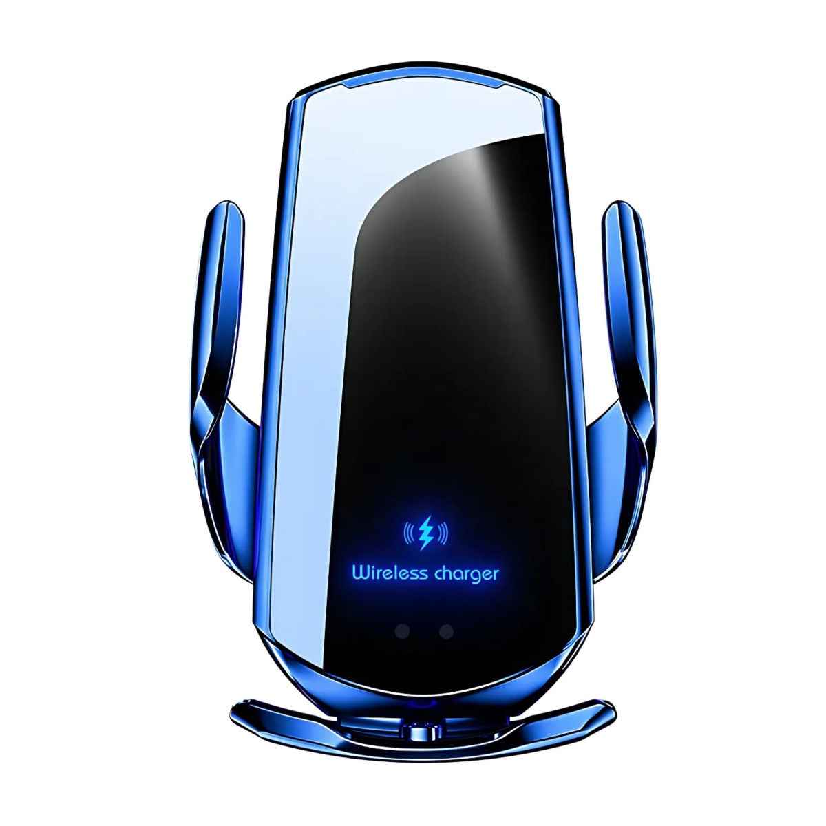 KNR-E-1035-BLU Wireless Magnetic Car Charger 15W Fast Charging Stand ABS Q3 for Mobile Phones - Blue