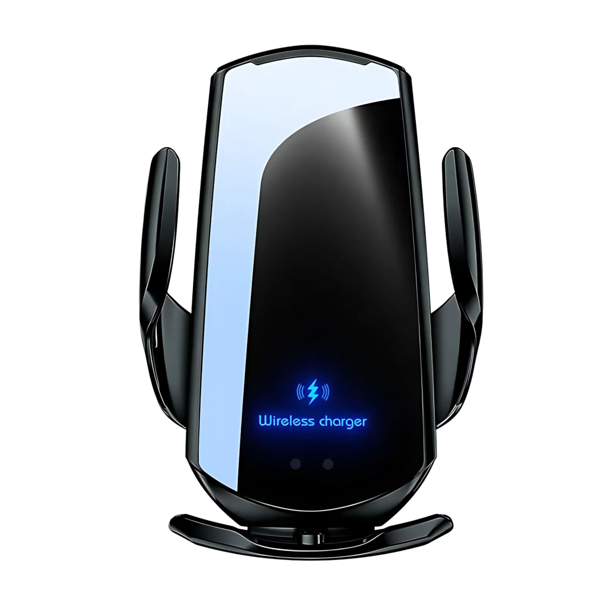 KNR-E-1035-BLK Wireless Magnetic Car Charger 15W Fast Charging Stand ABS Q3 for Mobile Phones - Black