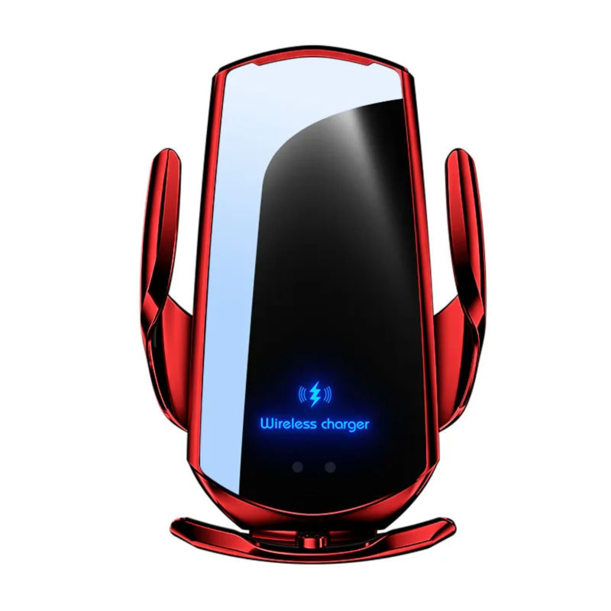 KNR-E-1035-RED Wireless Magnetic Car Charger 15W Fast Charging Stand ABS Q3 for Mobile Phones - Red