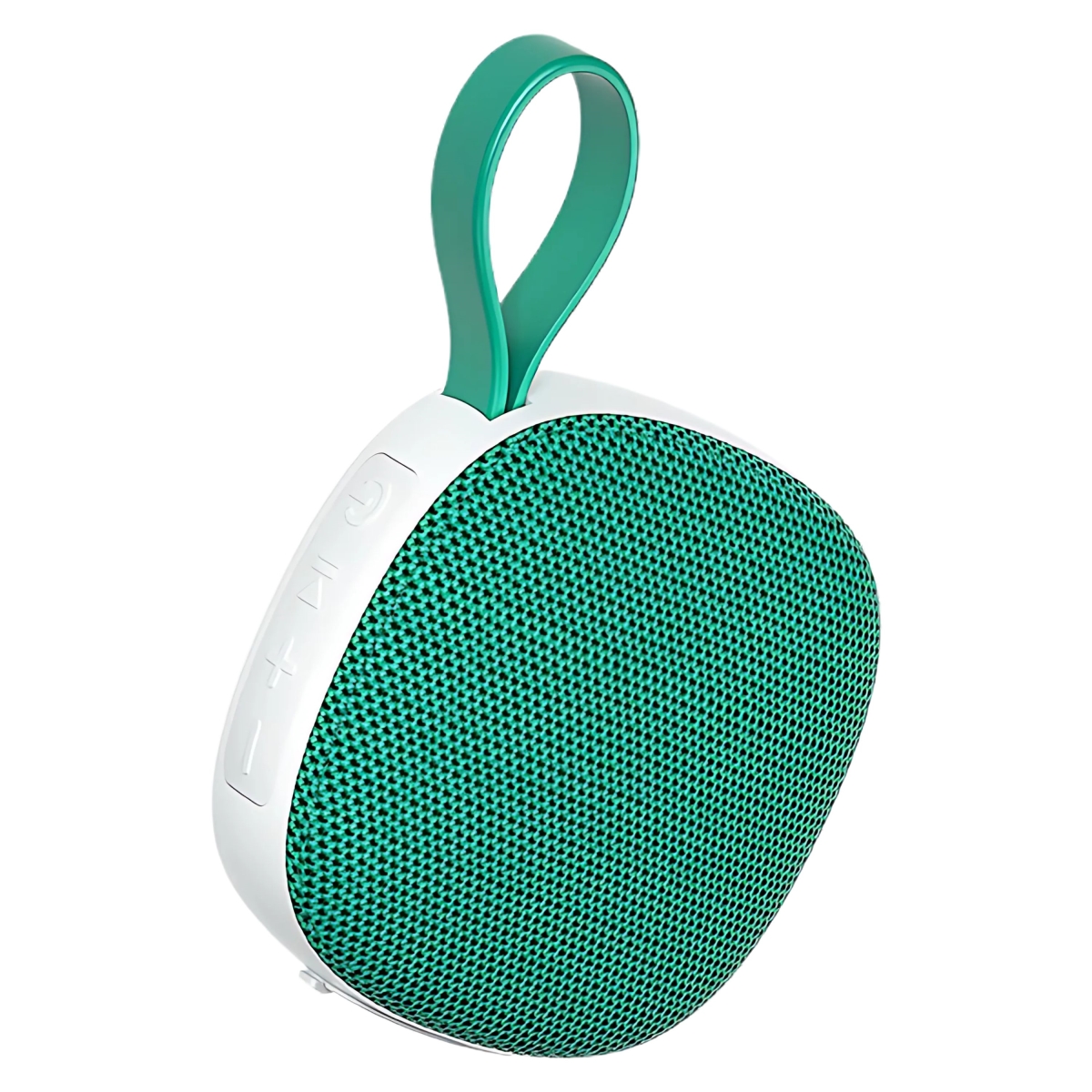 KNR-E-1036-GRN Portable Mini Bluetooth Speaker with Wireless Mic Loudspeaker Audio System - Green