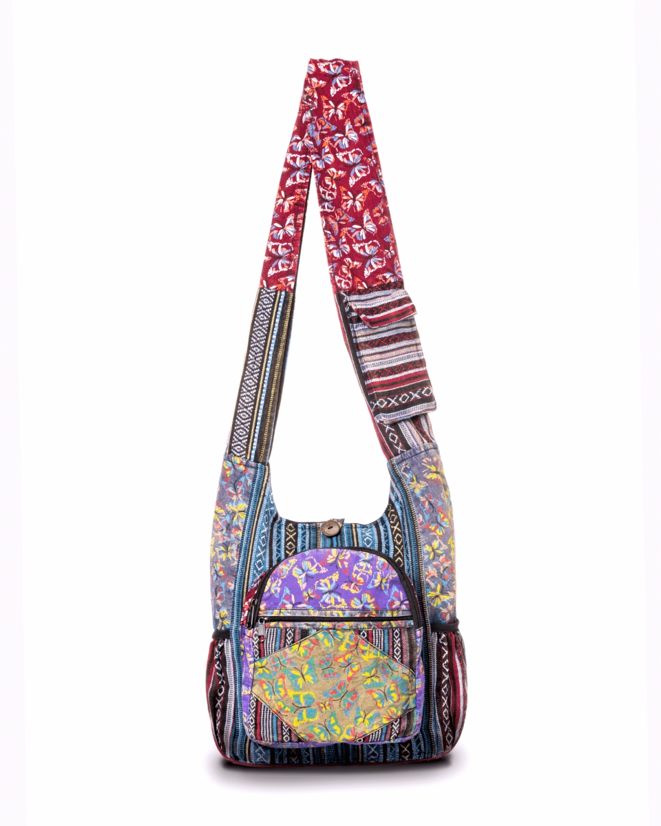 KTHM-KC-690-HBP Butterfly Design Hobo Bag - Multi Color