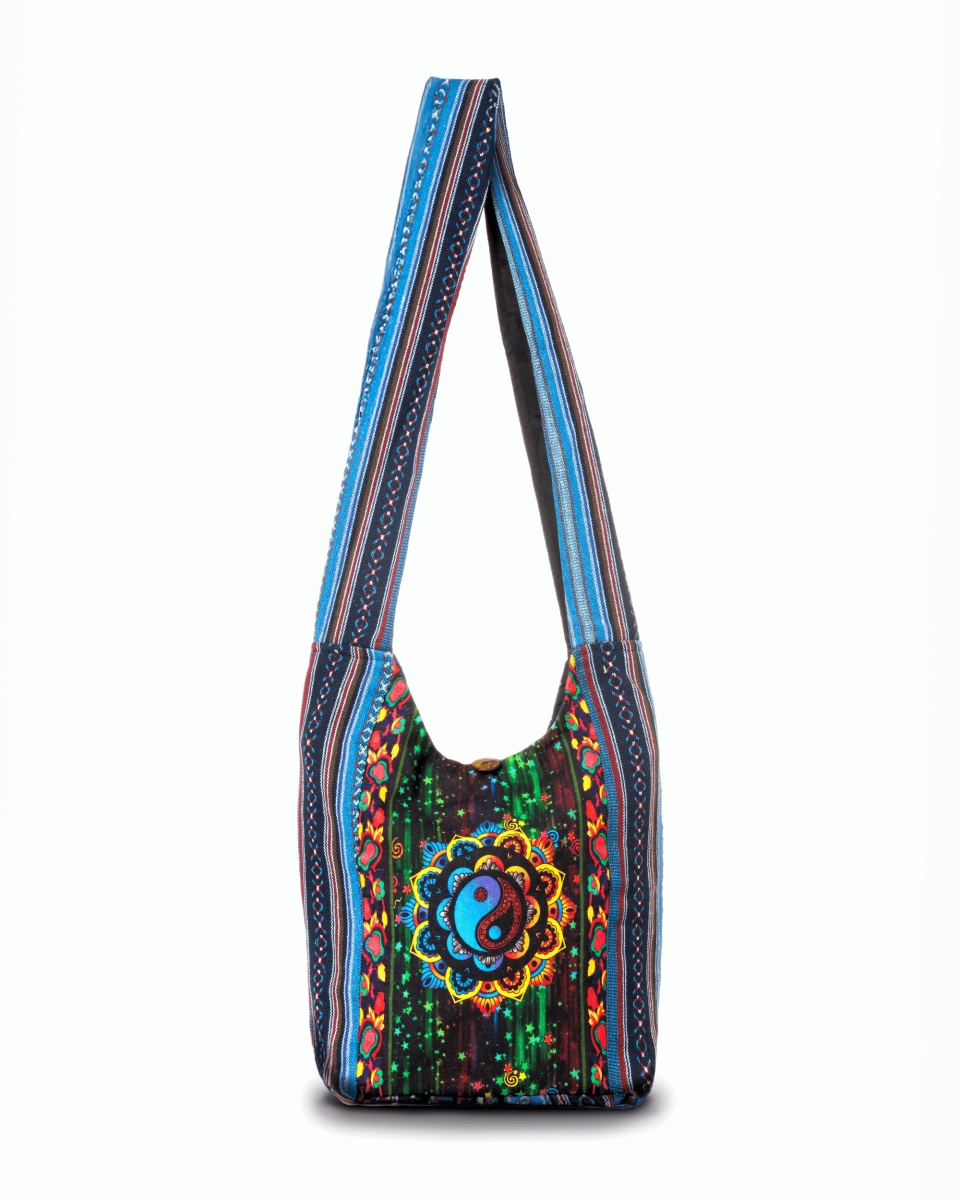KTHM-KC-695-HB Yin Yang Print Hobo Bag, Multi Color