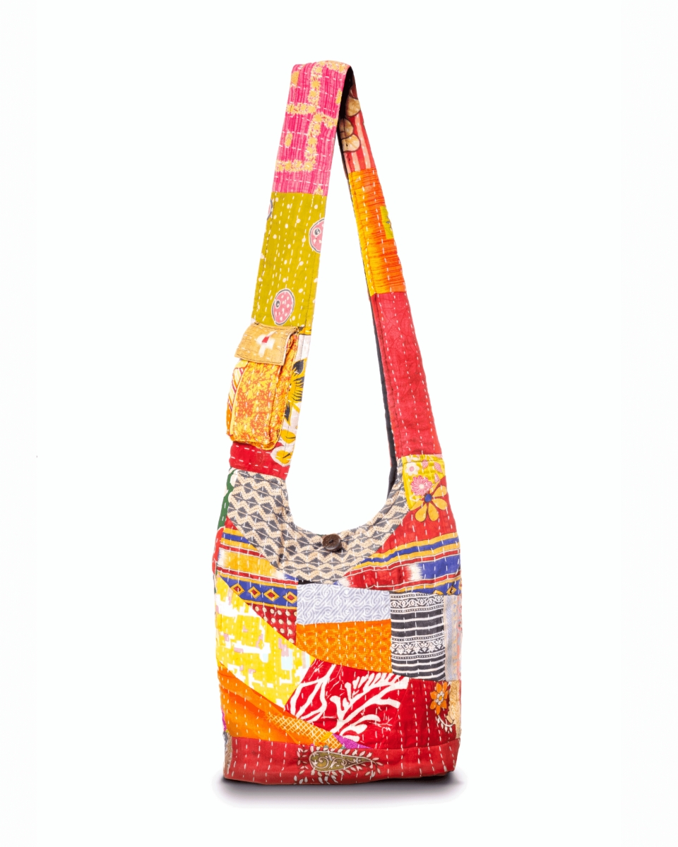 KTHM-KC-724-HB Kantha Patchwork Hobo Bag