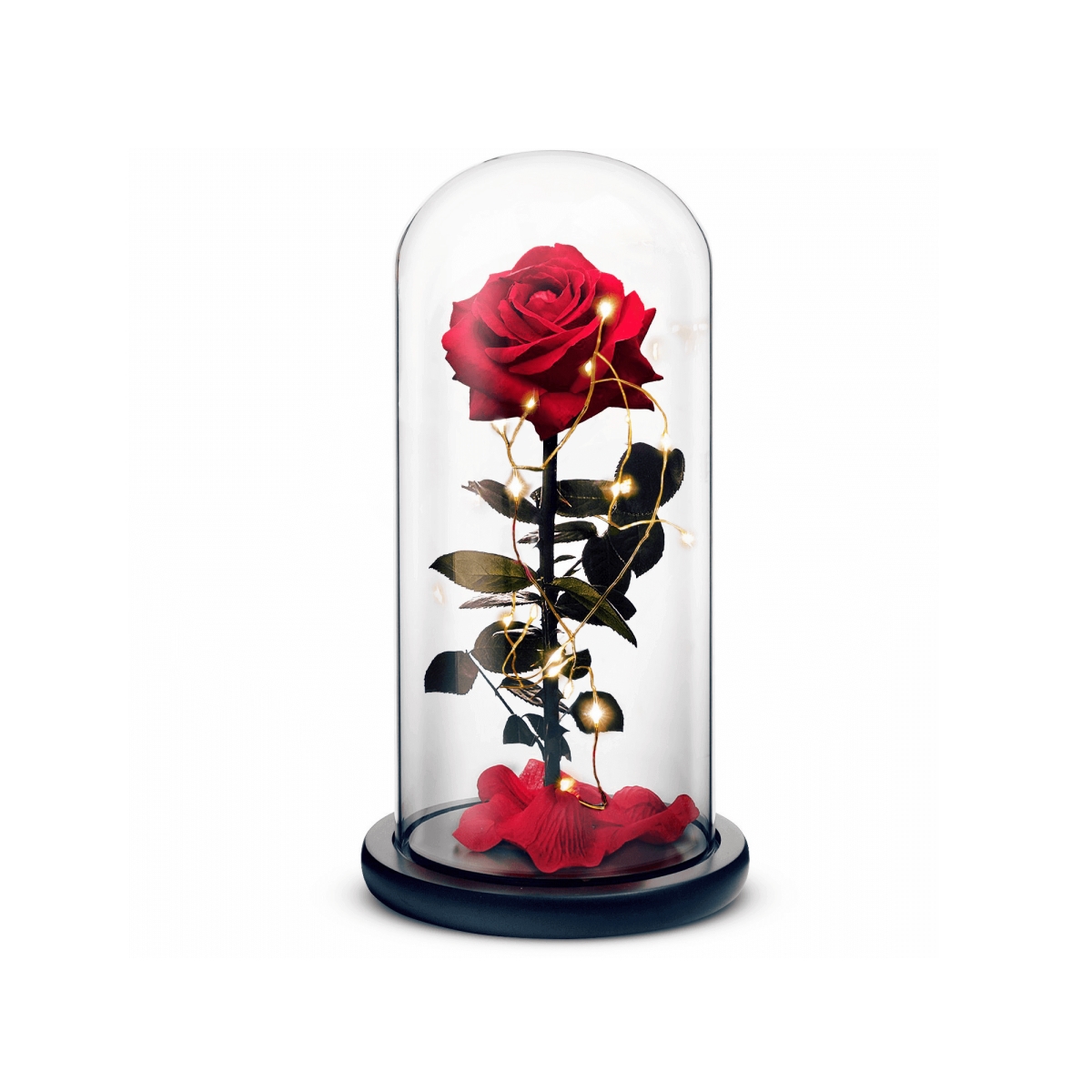 RSPH-R-XL-Light-Red-BB Beauty & The Beast Flower, Red - Large