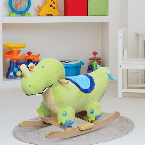D0102X3K5WA Rocking Horse Toy - Green