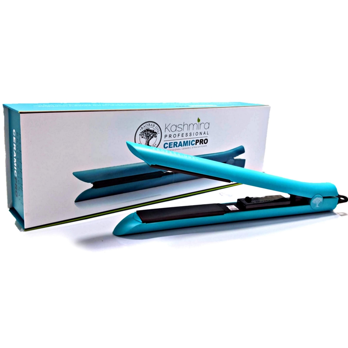 KASHCRPROTURQ-436T 1 in. Ceramic Pro Infrared & Ionic Technology Flat Iron - Turquoise