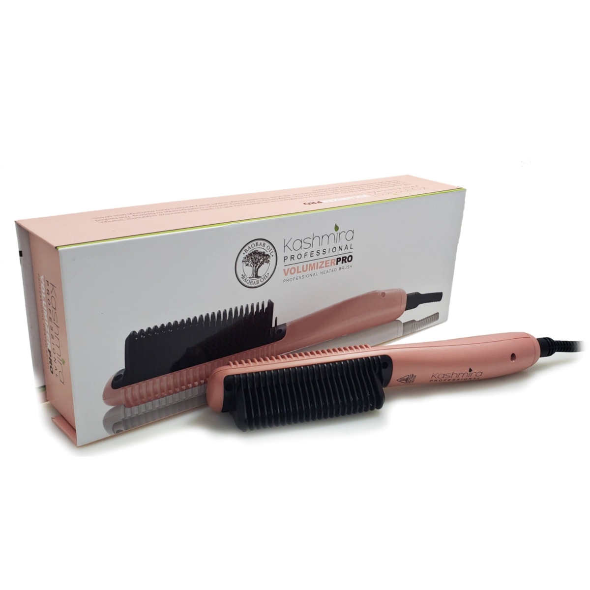 KASHTVPRG-436T Unisex Volumizer Pro Ionic Ceramic Comb Plated Heated Brush, Rose Gold