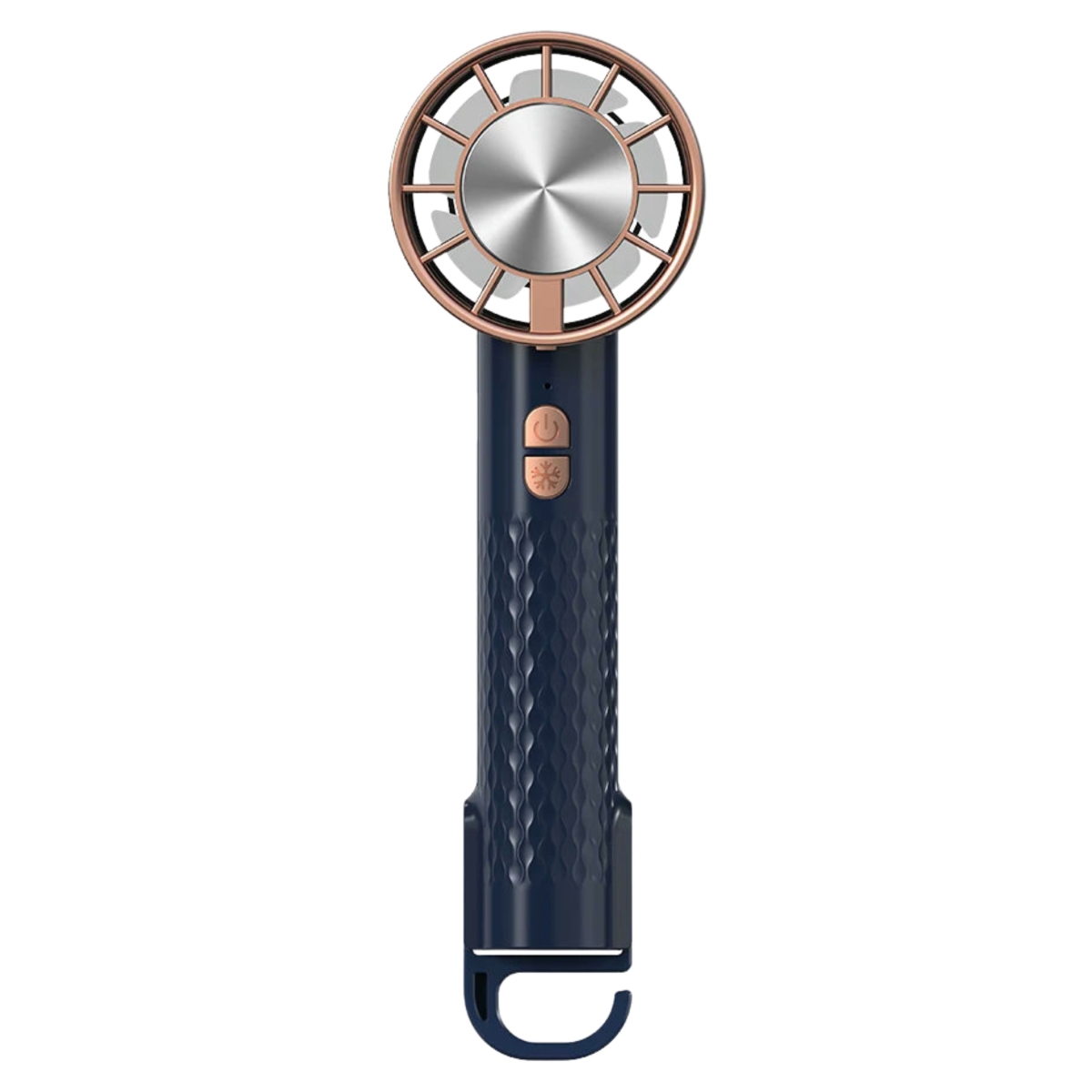 KNR-E-1039-BLU Mini Portable Neck Fan with USB Rechargeable 2000mAh Desktop & Travel Air Cooler, Blue