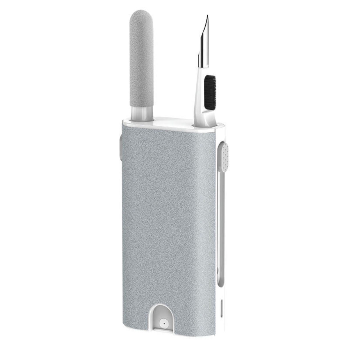 KNR-E-1047-WHT Portable 5-in-1 Cleaner Kit Multifunctional Cleaning Tool for Wireless Earbuds AirPods & Phone Screens - White