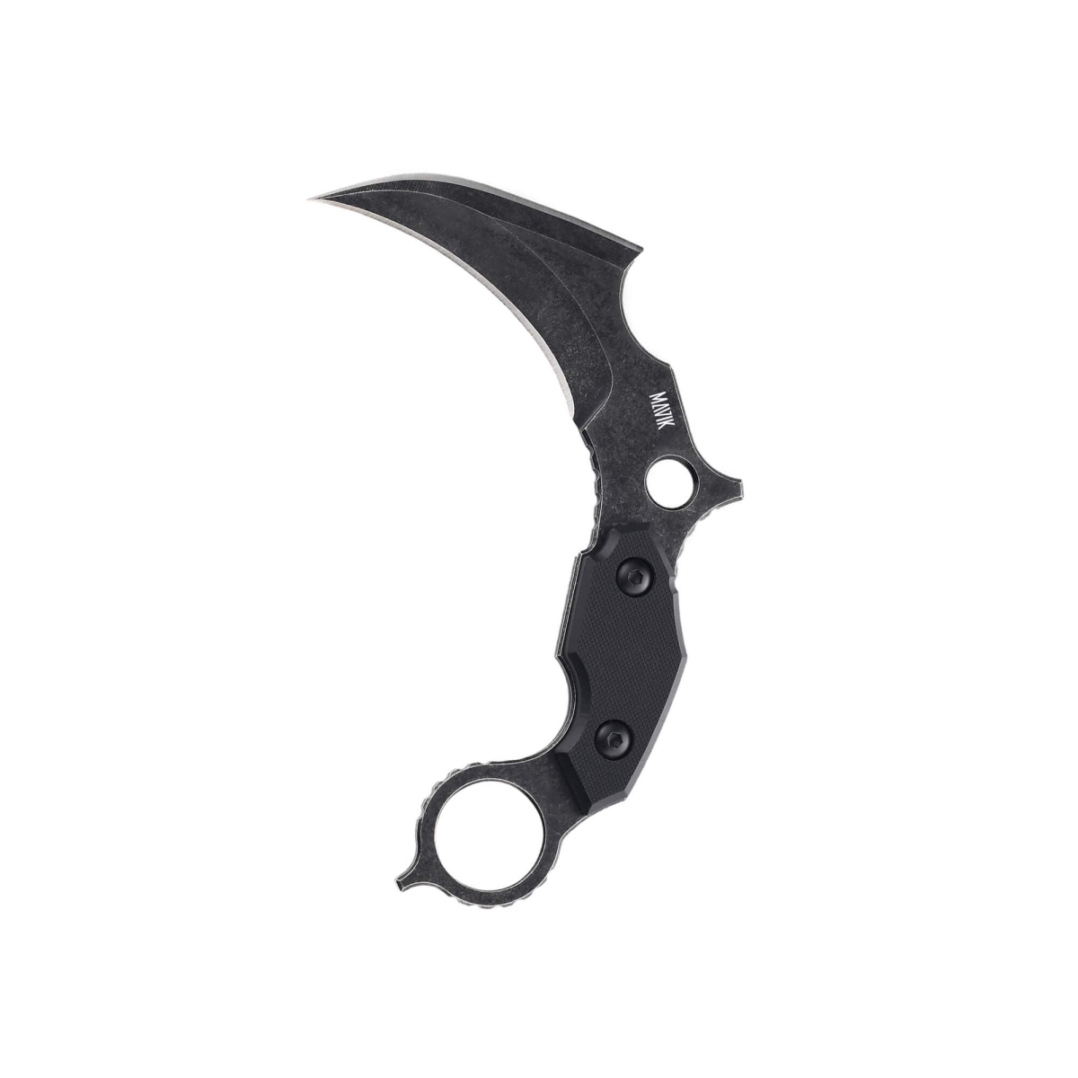 MVK-101-12 Ripple Double-Edge Talon Blade Knife - Black