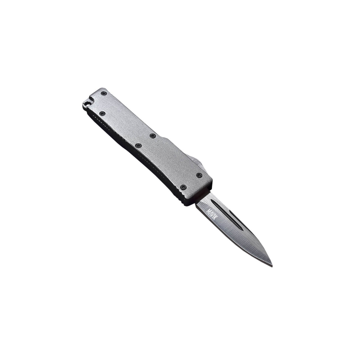 MVK-100-31 Sly Powerful Dual-Action Mini Automatic OTF Knife - Silver