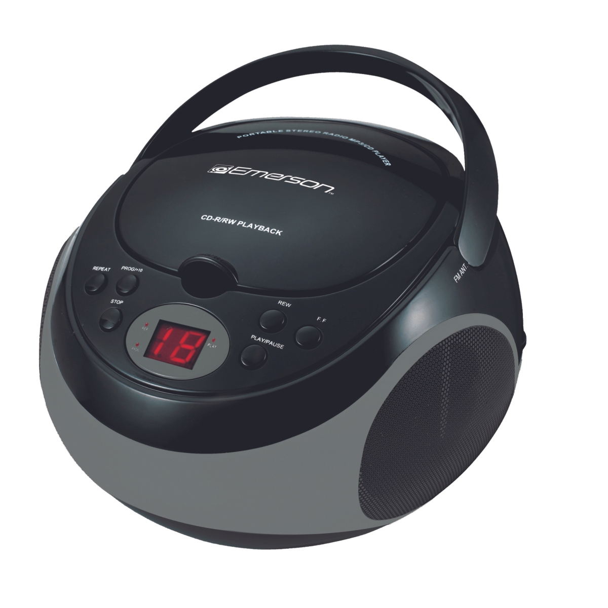 EMR-EPB-3000-BLACK-EM Portable CD Player Radio - Black