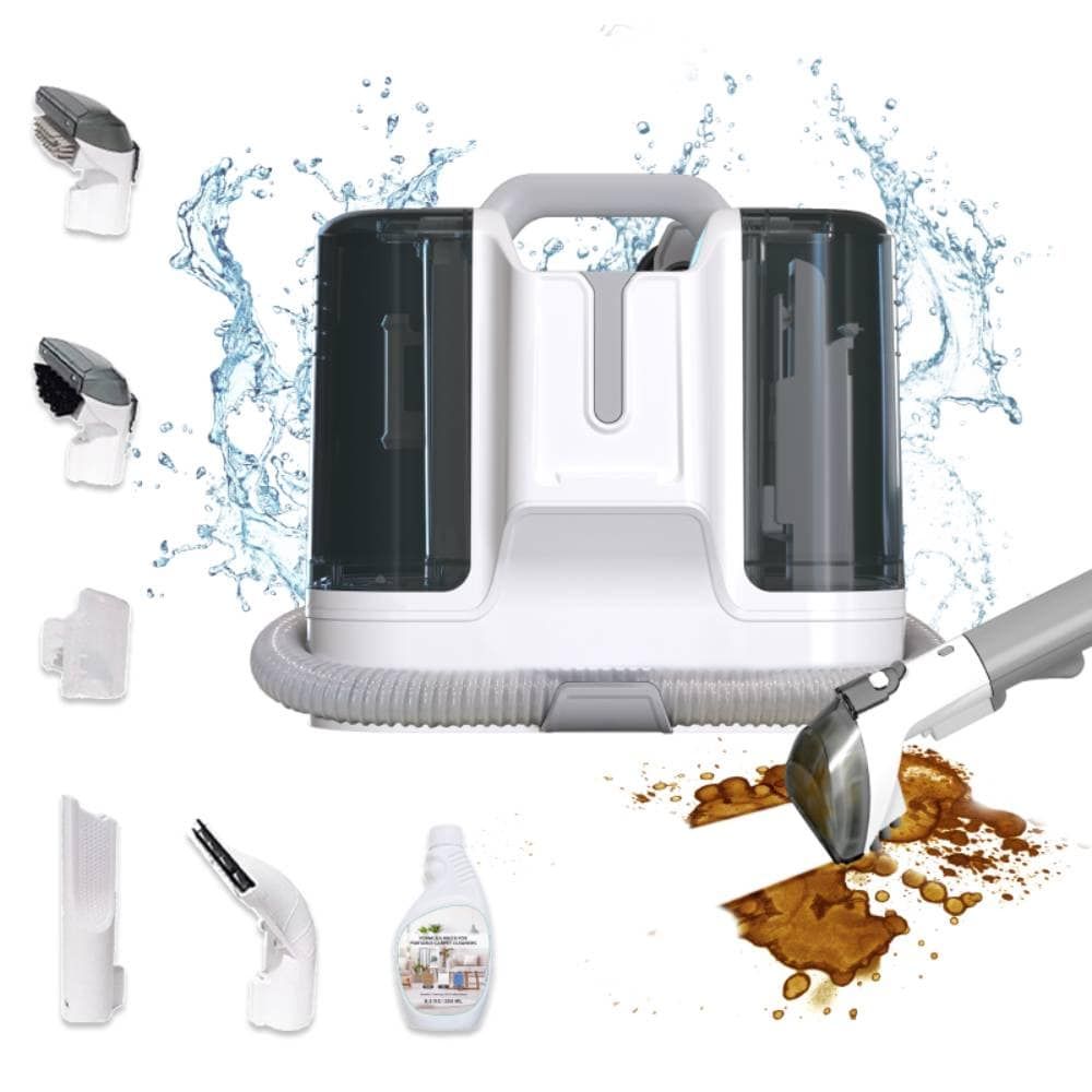 D01027HY8C2 Carpet Cleaner Machine - Brown & White