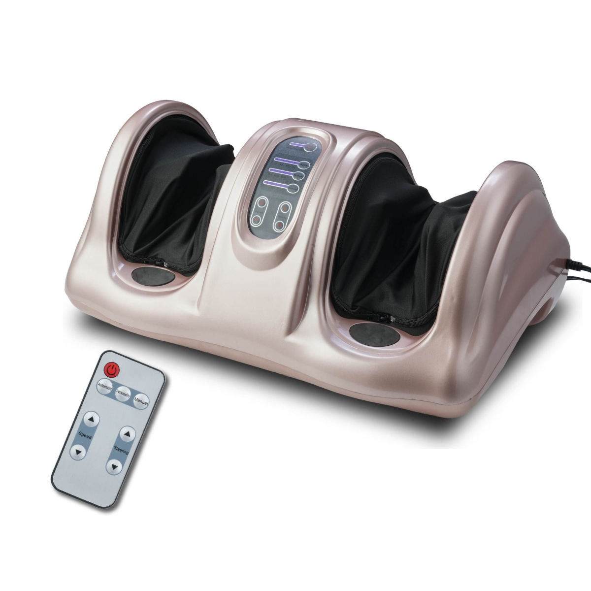 D0102XFBS5X Premium Foot Massager with Remote Control Deep Kneading & Rolling Massage - Rose Gold