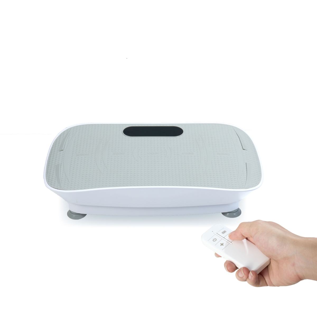 D0102XFSLDW Silent Vibration Platform Crazy Fitness Massage 10-Frequency Weight Loss & Fat Burner Body Shaking Machine for Unisex - Gray
