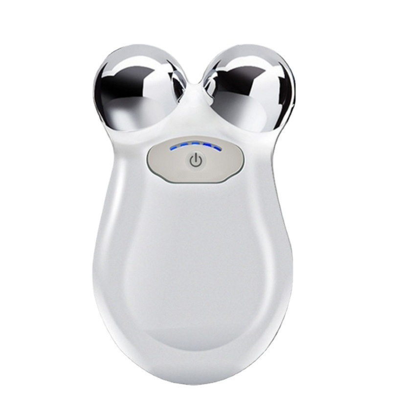 D0102777ZZ6 Microcurrent Facial Toning Massager, White