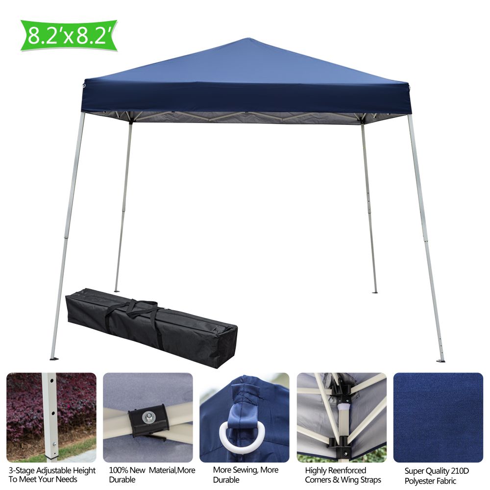 D0102HEVUTW 2.4 x 2.4 m Portable Home Use Waterproof Folding Tent - Outdoor Pop Up Canopy Beach Camping Canopy YJ