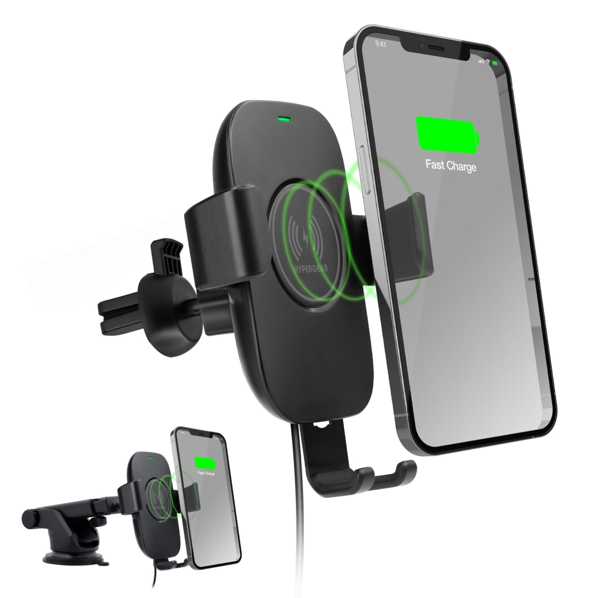 HPG-15642-HYP Gravity 15W Wireless Fast Charge Mount - Black