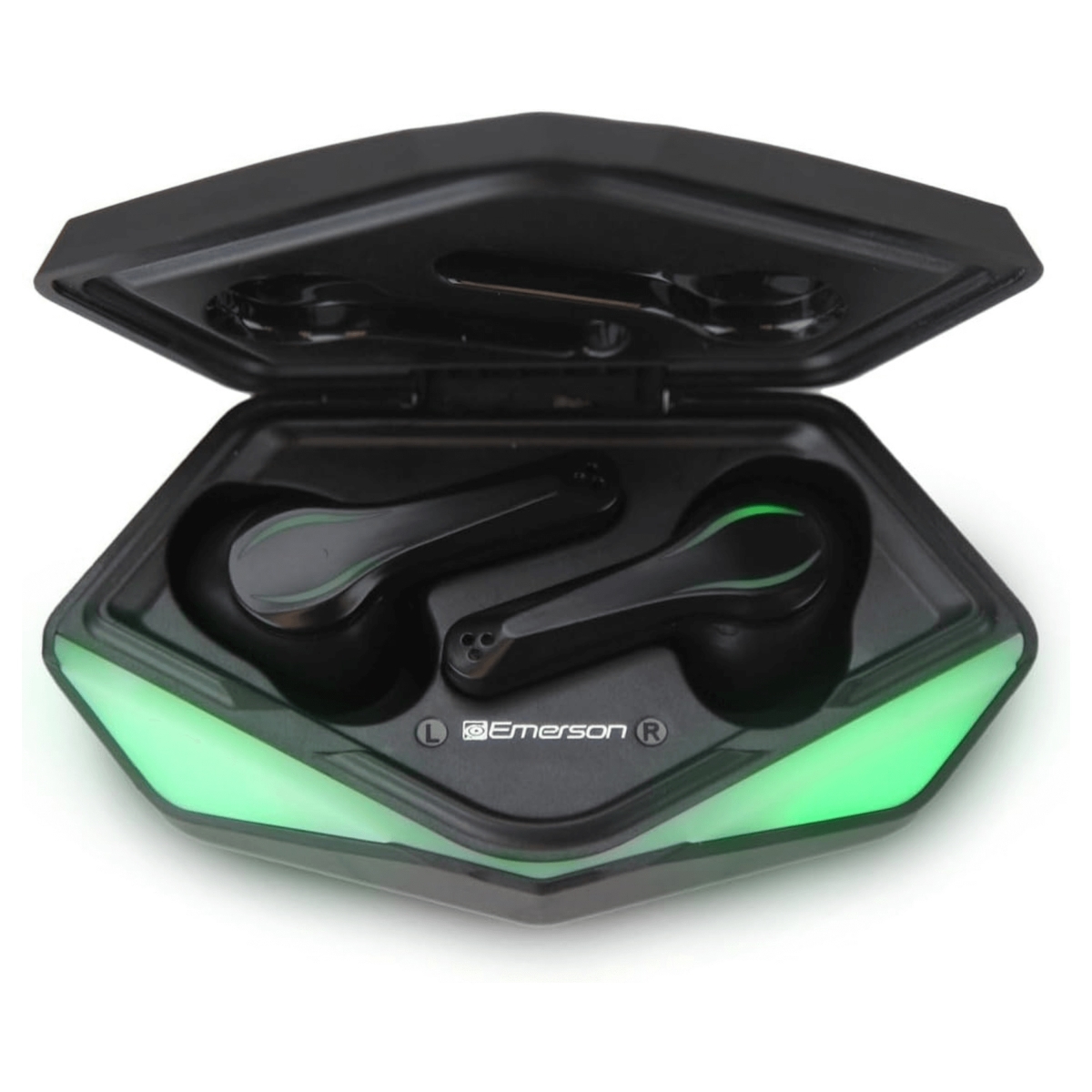 EMR-EG-1501-EM True Wireless Gaming Earbuds with Charging Case - Black