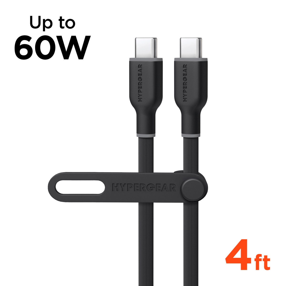 HPG-15991-HYP 4 ft. Flexi PRO USB-C to USB-C Cable - Black
