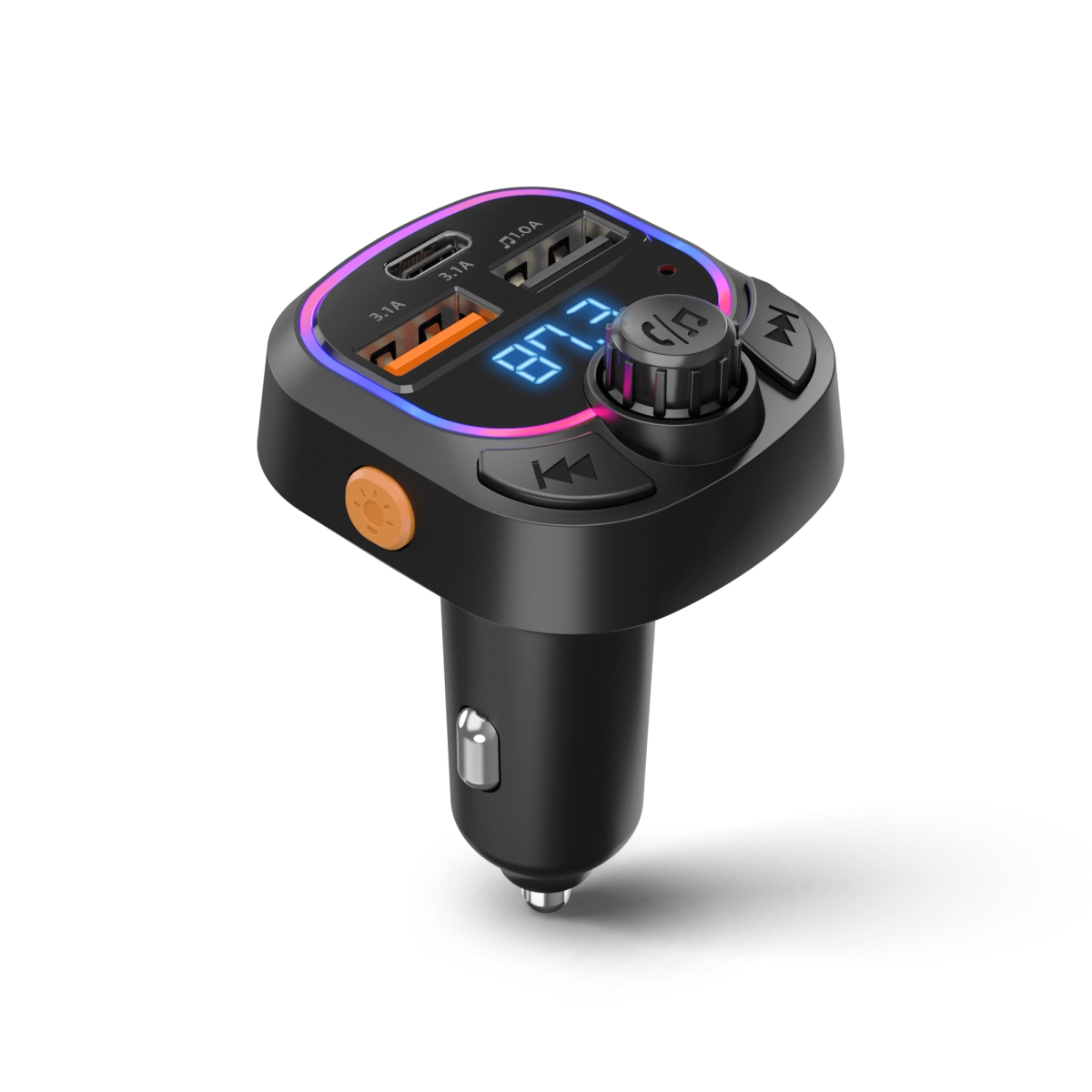 HPG-15857-HYP IntelliCast Road FM Transmitter Car Charger - Black