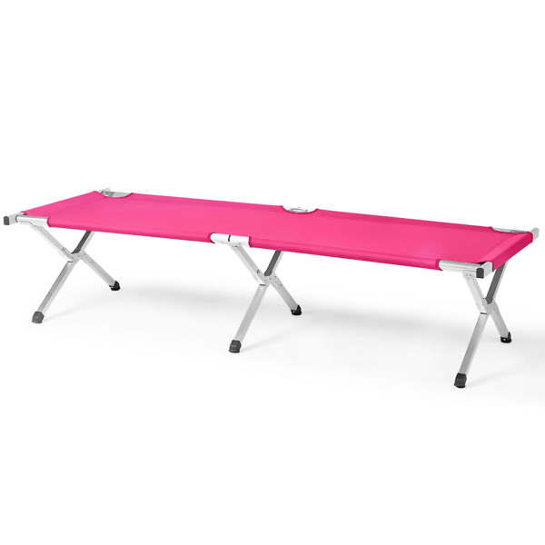 D01027RNPNT Portable Folding Camping Cot with Carrying Bag - Army Pink